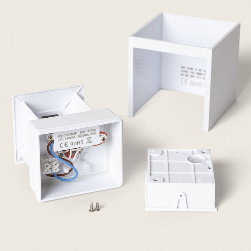 Imagem de Aplique de Parede Exterior LED Regulável 6W Iluminação Dupla Face Eros 