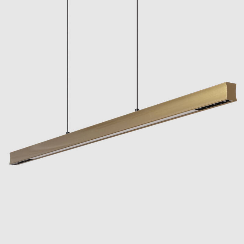 Imagem de Candeeiro Suspenso Linear LED 42W Aluminio CCT Iluminação Dupla Cara Funky Chic