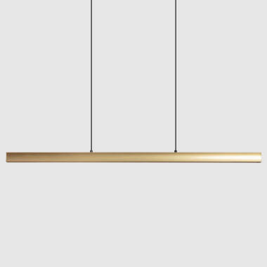 Imagem de Candeeiro Suspenso Linear LED 42W Aluminio CCT Iluminação Dupla Cara Funky Chic