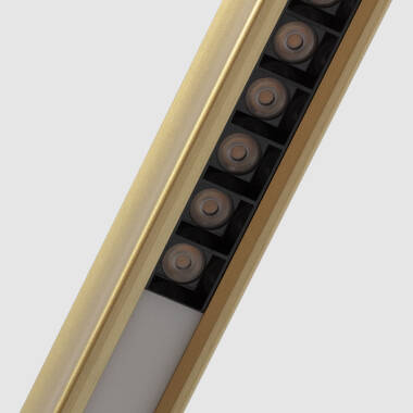 Imagem de Candeeiro Suspenso Linear LED 42W Aluminio CCT Iluminação Dupla Cara Funky Chic