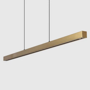 	Candeeiro Suspenso Linear LED 42W Aluminio CCT Iluminação Dupla Cara Funky Sly