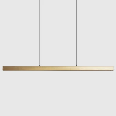 Imagem de 	Candeeiro Suspenso Linear LED 42W Aluminio CCT Iluminação Dupla Cara Funky Sly