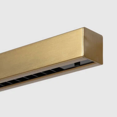 Imagem de 	Candeeiro Suspenso Linear LED 42W Aluminio CCT Iluminação Dupla Cara Funky Sly