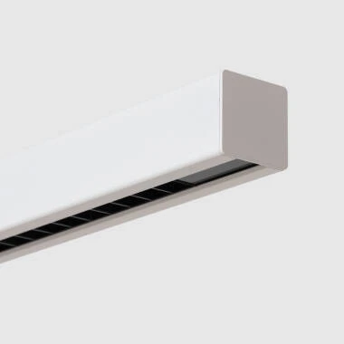 Imagem de 	Candeeiro Suspenso Linear LED 42W Aluminio CCT Iluminação Dupla Cara Funky Sly