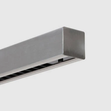 Imagem de 	Candeeiro Suspenso Linear LED 42W Aluminio CCT Iluminação Dupla Cara Funky Sly