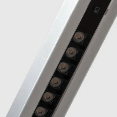 Imagem de 	Candeeiro Suspenso Linear LED 42W Aluminio CCT Iluminação Dupla Cara Funky Sly