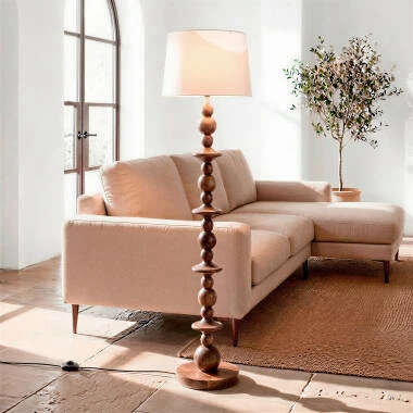 Lámpara de Pie Madera Tanish ILUZZIA