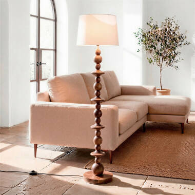 Imagen de Lámpara de Pie Madera Tanish ILUZZIA