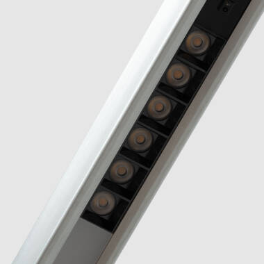 Imagem de Candeeiro Suspenso Linear LED 42W Aluminio CCT Iluminação Dupla Cara Funky Chic