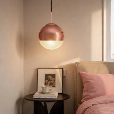 Lámpara Colgante Metal y Cristal Yelitza