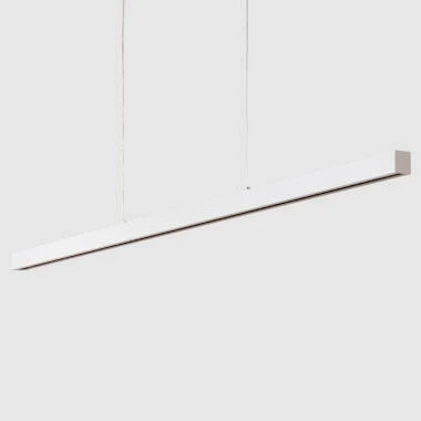 Lámpara Colgante Lineal LED 42W Aluminio Blanco Seleccionable Iluminación Doble Cara Funky Sly