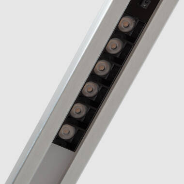 Imagem de Candeeiro Suspenso Linear LED 42W Aluminio CCT Iluminação Dupla Cara Funky Chaka