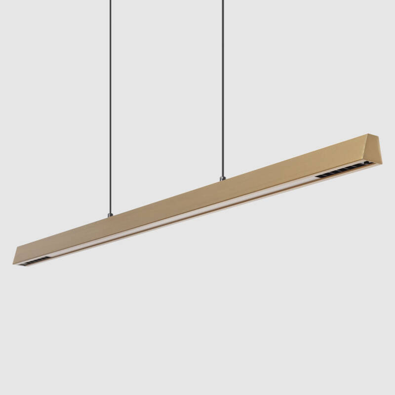 Imagem de Candeeiro Suspenso Linear LED 42W Aluminio CCT Iluminação Dupla Cara Funky Chaka