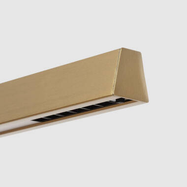 Imagem de Candeeiro Suspenso Linear LED 42W Aluminio CCT Iluminação Dupla Cara Funky Chaka