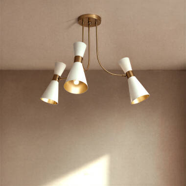 Imagem de Candeeiro de Teto Alumínio 3 Focos Jigger 