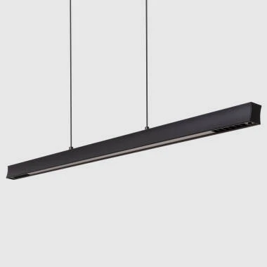 Lámpara Colgante Lineal LED 42W Aluminio Blanco Seleccionable Iluminación Doble Cara Funky Chic