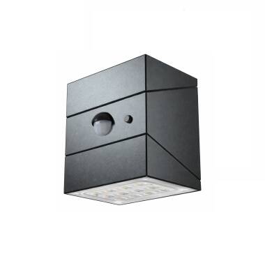 Aplique de Parede Exterior LED de 2,5 W com Sensor de Movimento PIR Twist Solar