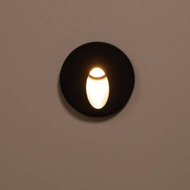 Imagen de Baliza Exterior LED 3W Empotrable Pared Circular Gris Boiler