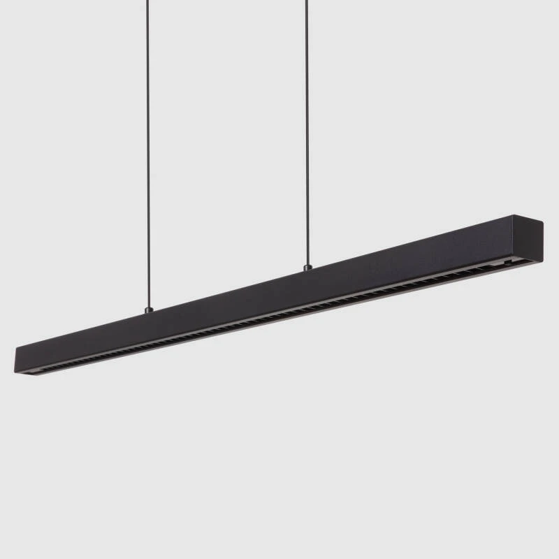 Imagem de 	Candeeiro Suspenso Linear LED 42W Aluminio CCT Iluminação Dupla Cara Funky Sly