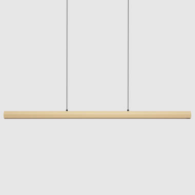 Imagem de 	Candeeiro Suspenso Linear LED 42W Alumínio CCT Iluminação Dupla Cara Funky Kool