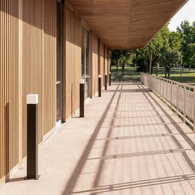 Imagen de Baliza Exterior Superficie Pie 74cm Augusta Negra