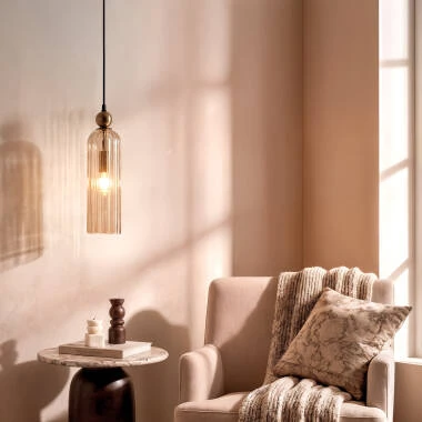 Imagen de Lámpara Colgante Metal y Cristal Cheryl