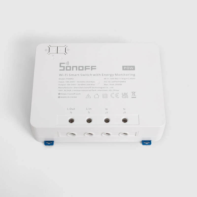 Imagem de Interruptor WiFi Medidor de Energía SONOFF POWR3 25A
