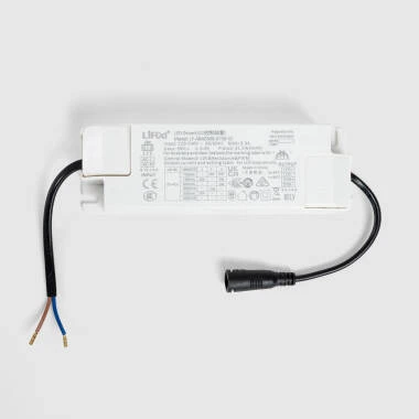 Driver LIFUD Regulável 0-10V 220-240V No Flicker Saída 25-42V DC 500-750mA 12.5-31.5W LF-ABA030-0750-42