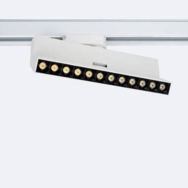 Foco Carril Linear LED Monofásico 12W Regulável CCT Seleccionável Elegant Optic Branco