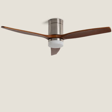 Ventoinha de Teto com luz Silenciosa DC com aspas de madeira Leros