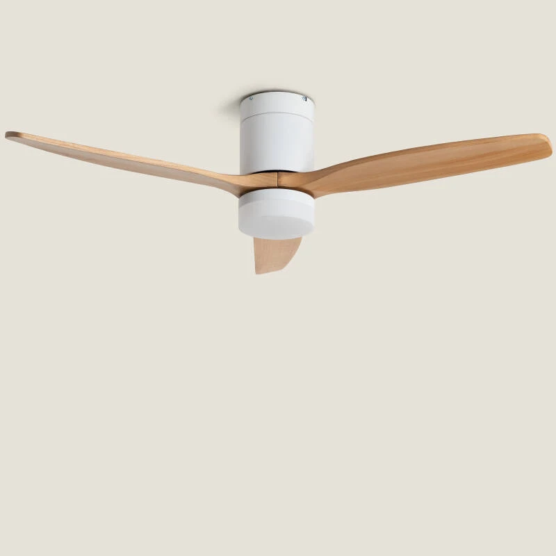 Imagem de Ventoinha de Teto com luz Silenciosa DC com aspas de madeira Leros