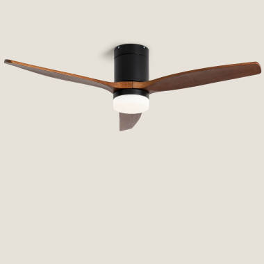 Imagen de Ventilador de Techo con luz Silencioso DC aspas de madera Leros