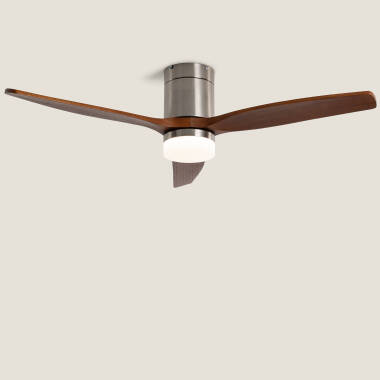 Imagen de Ventilador de Techo con luz Silencioso DC aspas de madera Leros