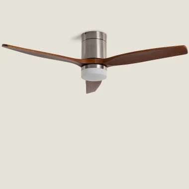 Ventilador de Techo con luz Silencioso DC aspas de madera Leros