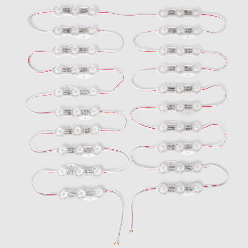 Imagem de Módulo LED Pro LUMILEDS 20 Peças 20W IP68 24V DC para Cartazes Publicitarios