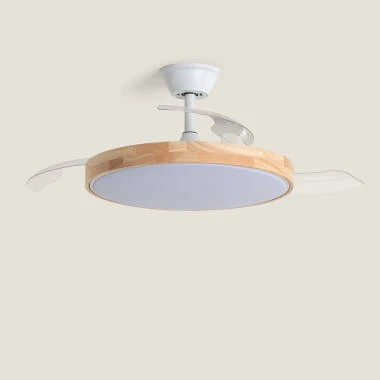 Ventilador de Techo con luz Silencioso DC aspas retráctiles Dari