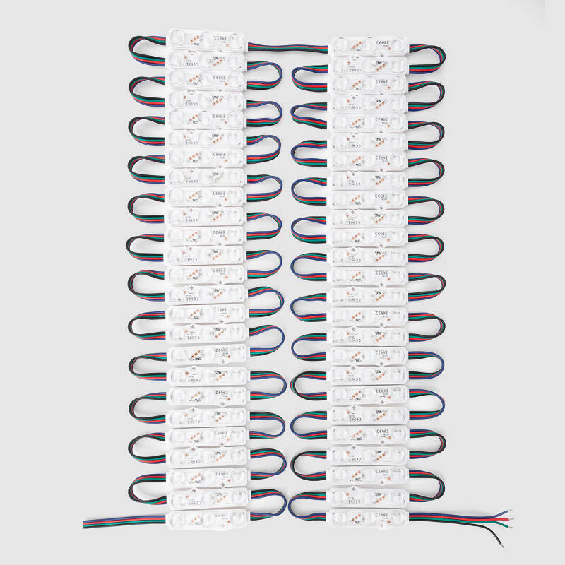 Imagem de Módulo LED SAMSUNG Pro RGB 50 Peças 36W IP68 12V DC para Cartazes Publicitarios