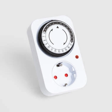 Temporizador Analógico con Enchufe Tipo F Schuko
