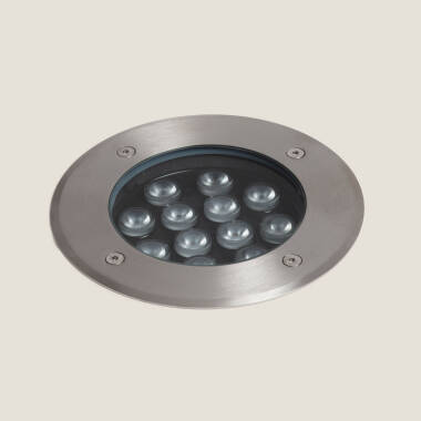 Projetor Exterior LED 12W Solid, embutido no solo, em inox, Hallo