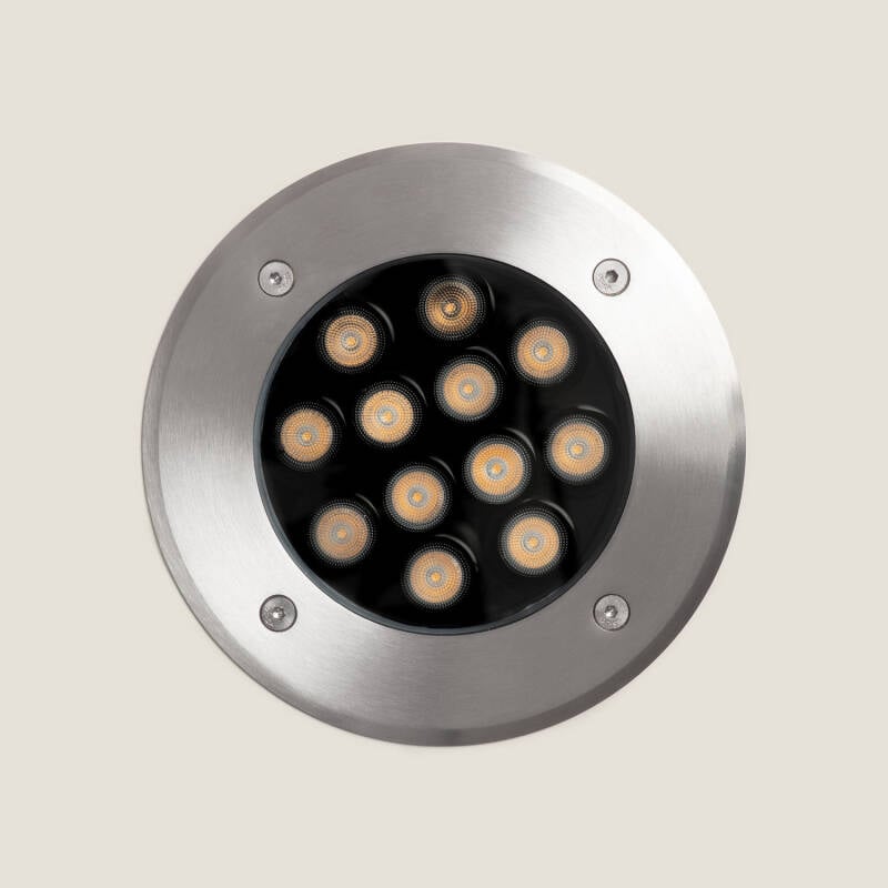 Imagen de Foco Exterior LED 12W Solid Empotrable Suelo Inox