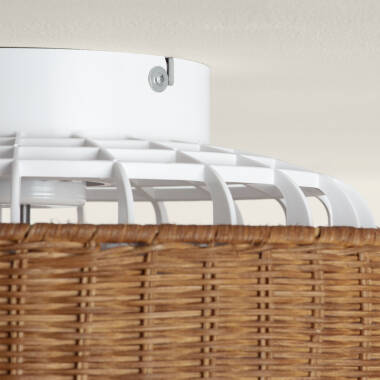 Imagem de Ventoinha de Teto com luz Silenciosa DC Rattan Nala