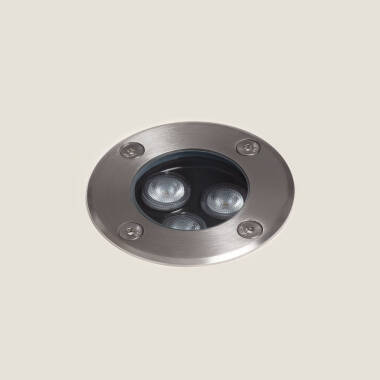 Foco Exterior LED 3W Solid Empotrable Suelo Inox Hallo