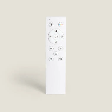 Imagem de Ventoinha de Teto Silenciosa Spetses Branca Madeira 132cm Motor DC para Exterior