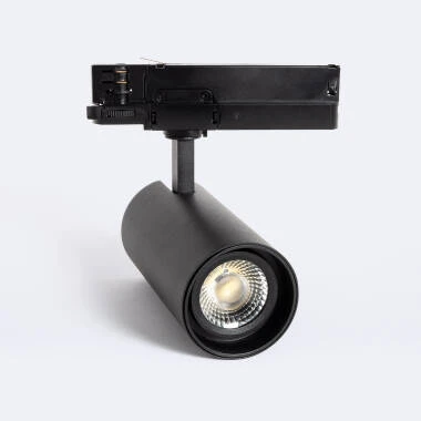 Foco Carril LED Trifásico 30W Fasano Regulável Preto