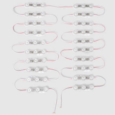 Módulo LED Pro LUMILEDS 20 Peças 20W IP68 24V DC para Cartazes Publicitarios