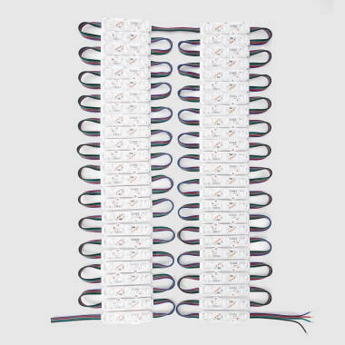 Módulo LED SAMSUNG Pro RGB 50 Peças 36W IP68 12V DC para Cartazes Publicitarios