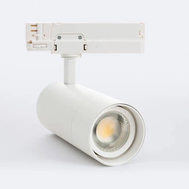 Foco Carril LED Trifásico 30W Wild CCT Seleccionável Multiângulo 24-60º