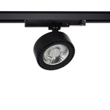 Foco Carril LED Trifásico 20W Onuba CCT Seleccionável Preto Não Flicker