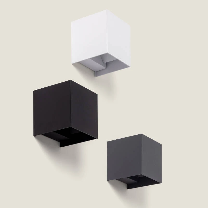 Aplique de Parede Exterior LED 6W Alumínio Iluminação Dupla Cara Eros