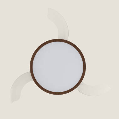 Imagem de Ventoinha de Teto com luz Silenciosa DC com aspas retráteis Kleon